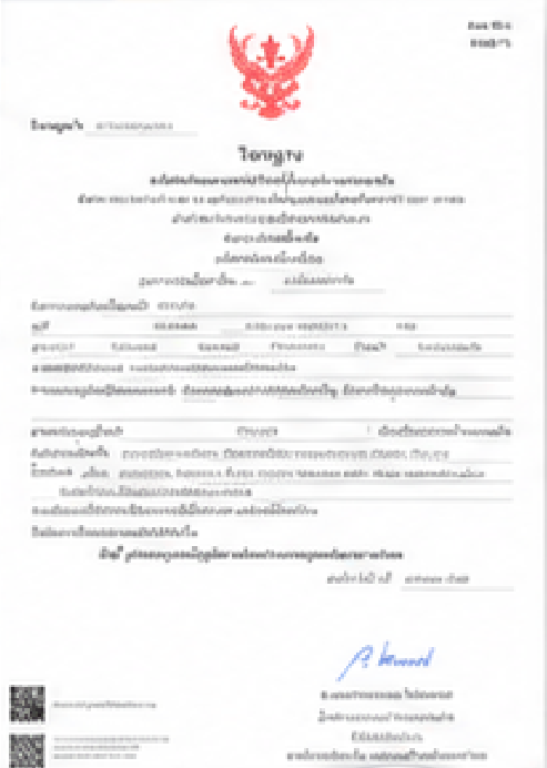 ใบอนุญาต มอก. 1